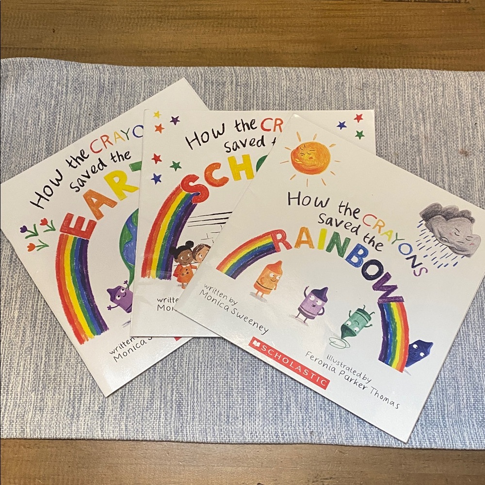 Scholastic How the Crayons Saved the Rainbow Book Trio